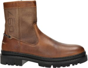 Gaastra Bering High Zip leren enkelboots cognac