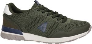 Gaastra Laut Knit suède sneakers donkergroen