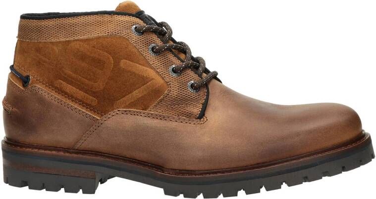 Gaastra Taurus Mid Oil leren veterboots cognac