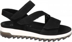 Gabor Florenz comfort nubuck sandalen zwart