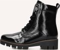 GABOR Veterboots Dames 055 Lakleer Zwart - Zwart