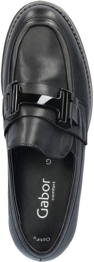 GABOR Loafers Dames 452 Maat: 40 Materiaal: Leer Kleur: Zwart - Foto 4