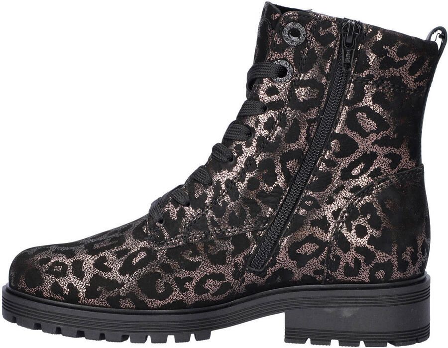Gabor Veterlaarsjes Pisa blokhak veterschoenen in animal-look comfortbreedte g - Foto 2