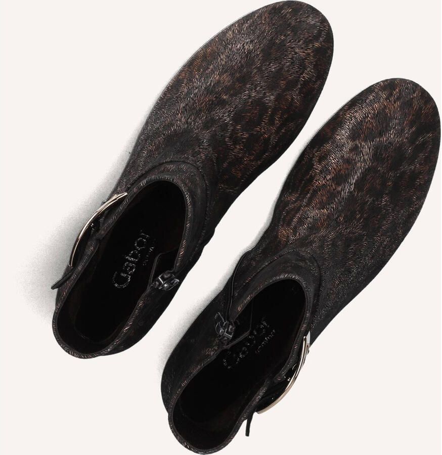 Gabor 714.1 Enkellaarsjes Enkelboots met rits Dames Bruin - Foto 3