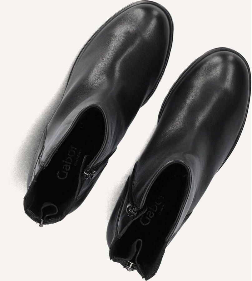 GABOR Enkellaarsjes Dames 802.3 Maat: 41 Materiaal: Leer Kleur: Zwart