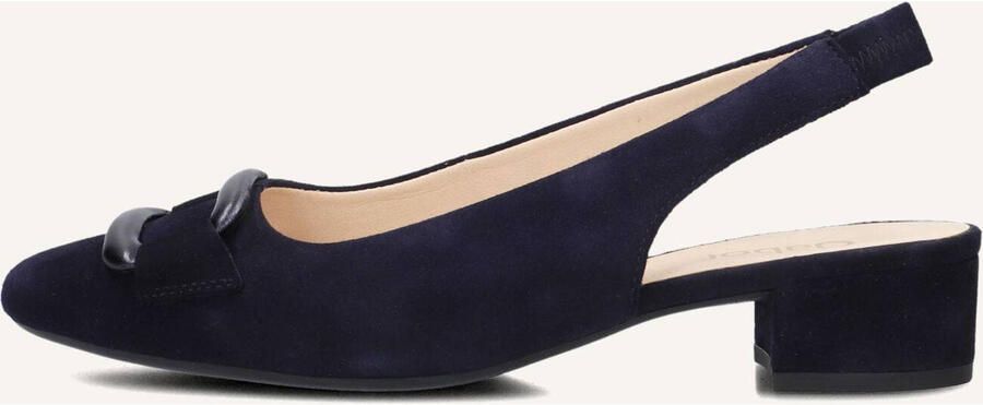 Gabor Slingback pumps Blokhak feestelijke schoen trouwschoen met elastische bandjes - Foto 2