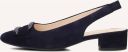 Gabor Slingback pumps Blokhak feestelijke schoen trouwschoen met elastische bandjes