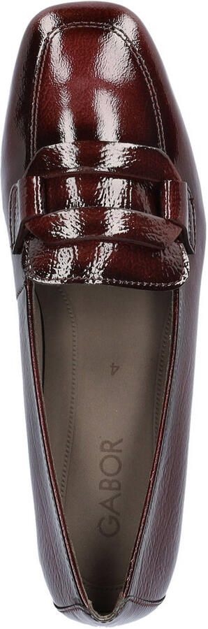 Gabor leren loafers met blokhak bordeaux - Foto 3