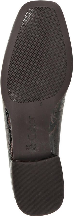 Gabor leren loafers met blokhak bruin - Foto 2