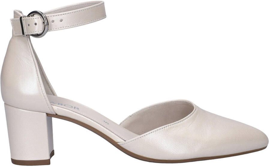 Gabor leren pumps parelmoer