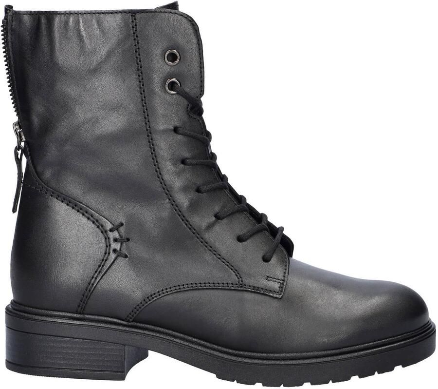 Gabor leren veterboots zwart