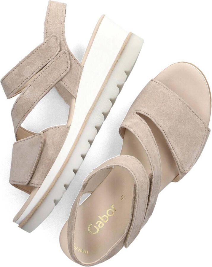 GABOR Sandalen Dames 640.1 Suède Beige - Foto 3
