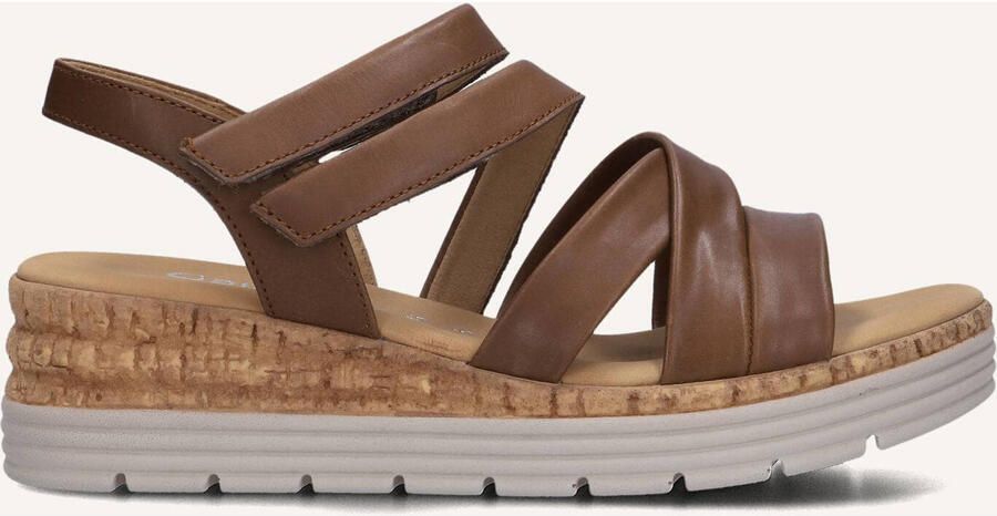 GABOR Sandalen met Hak Dames 702.2 Maat: 37 Materiaal: Leer Kleur: Camel - Foto 2
