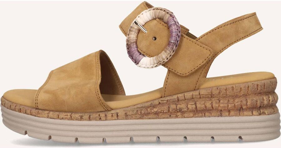 Gabor 706 Sandalen Met Sleehak Dames Camel - Foto 6