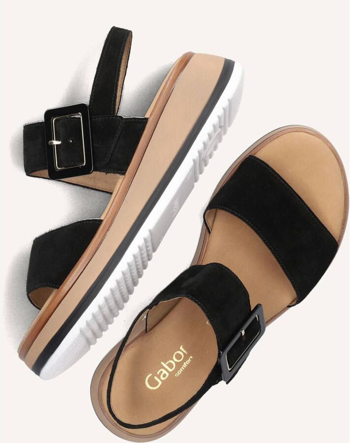 GABOR Dames 744.4 37 5 Suède Zwart - Foto 3