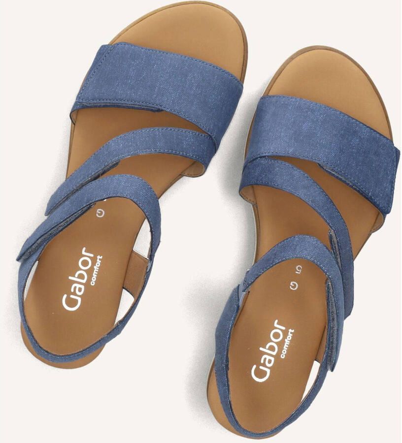 GABOR Sandalen met Hak Dames 754.2 Leer Blauw - Foto 6