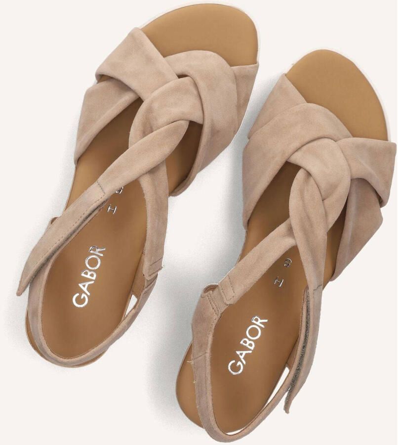 Gabor 761 Sandalen Met Sleehak Dames Beige - Foto 5