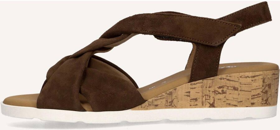 Gabor 761 Sandalen Met Sleehak Dames Bruin - Foto 6