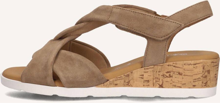 Gabor 761 Sandalen Met Sleehak Dames Taupe - Foto 5