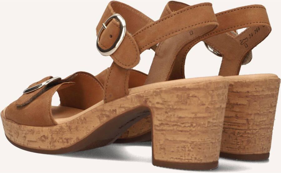 GABOR Sandalen Dames 764.1 Suède Cognac - Foto 3