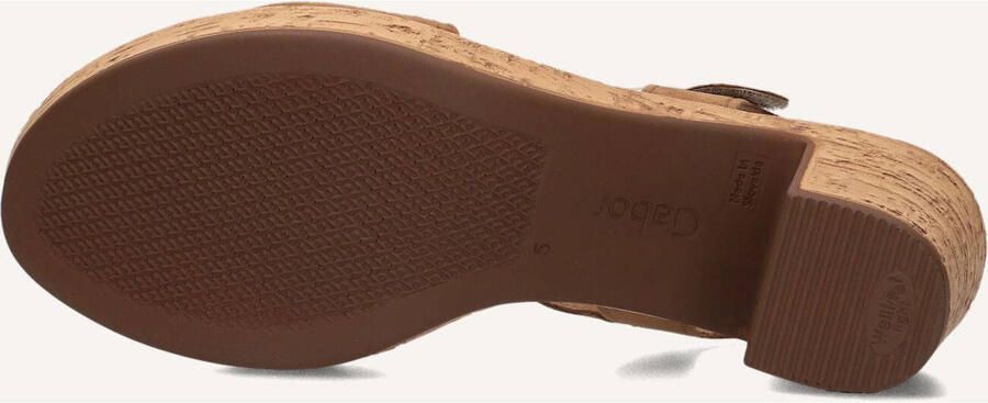 GABOR Sandalen Dames 764.1 Suède Cognac - Foto 4