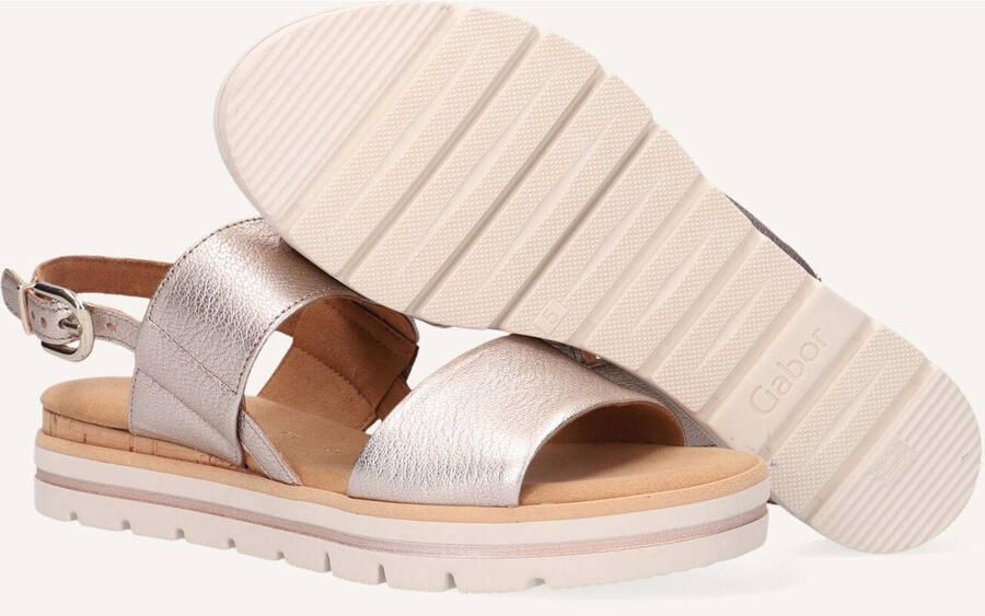 Gabor Comfortabele Metallic Sandalen met Elastische Band - Foto 3
