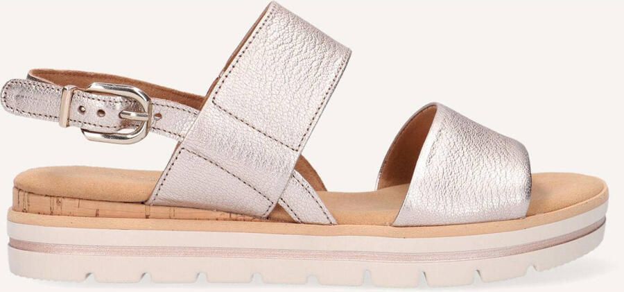 Gabor Comfortabele Metallic Sandalen met Elastische Band