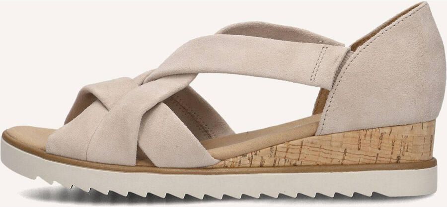 GABOR Sandalen met Hak Dames 782 35 5 Suède Beige - Foto 6