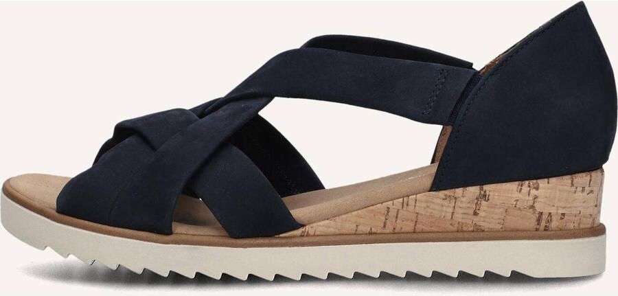 GABOR Sandalen met Hak Dames 782 38 5 Suède Blauw - Foto 2
