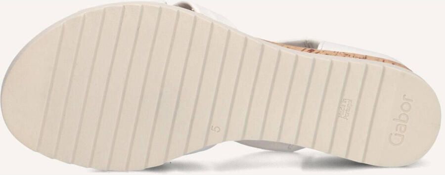 Gabor 782 Sandalen Met Sleehak Dames Wit - Foto 4