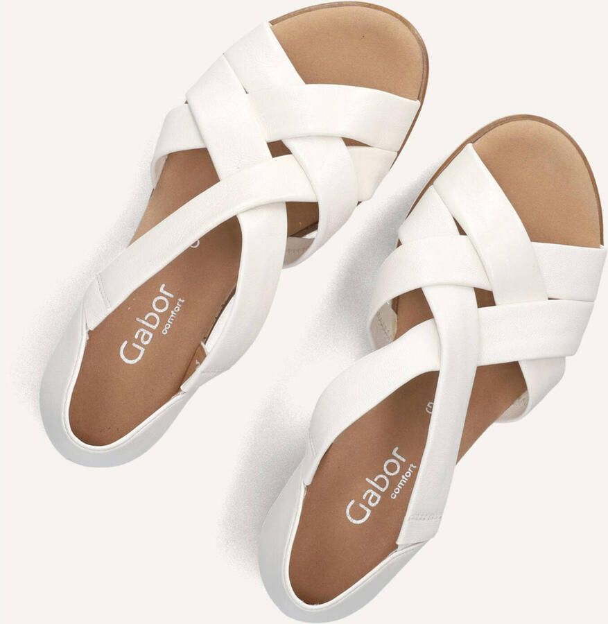 Gabor 782 Sandalen Met Sleehak Dames Wit - Foto 3