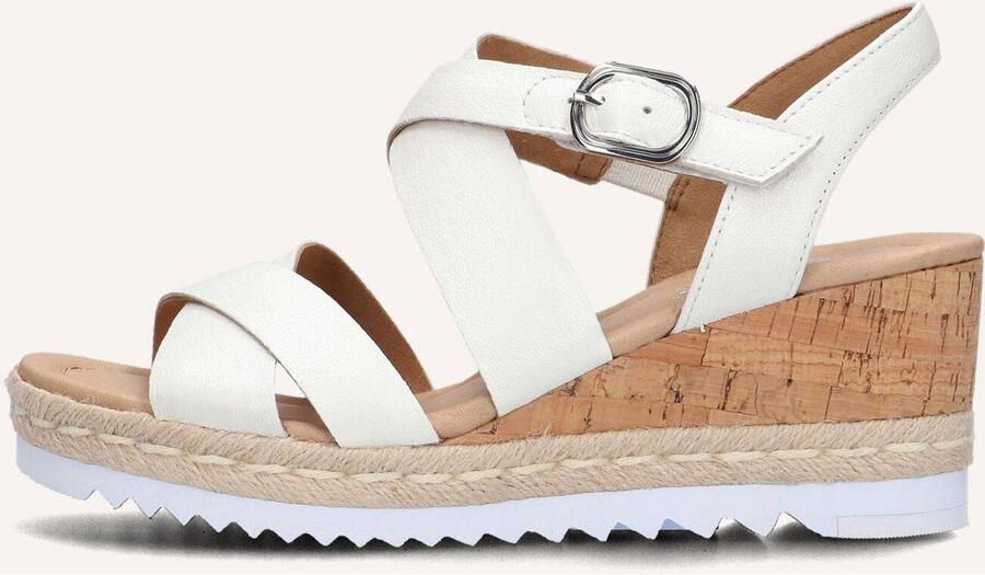 GABOR Sandalen met Hak Dames 832 Maat: 39 Materiaal: Leer Kleur: Wit - Foto 2