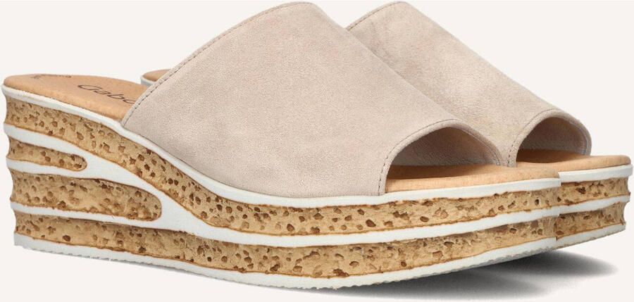 GABOR Slippers Dames 650.1 Suède Beige - Foto 2