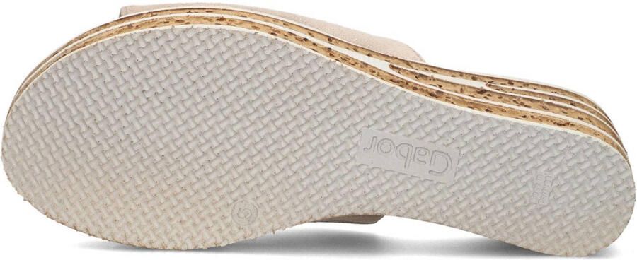 GABOR Slippers Dames 650.1 Suède Beige - Foto 3