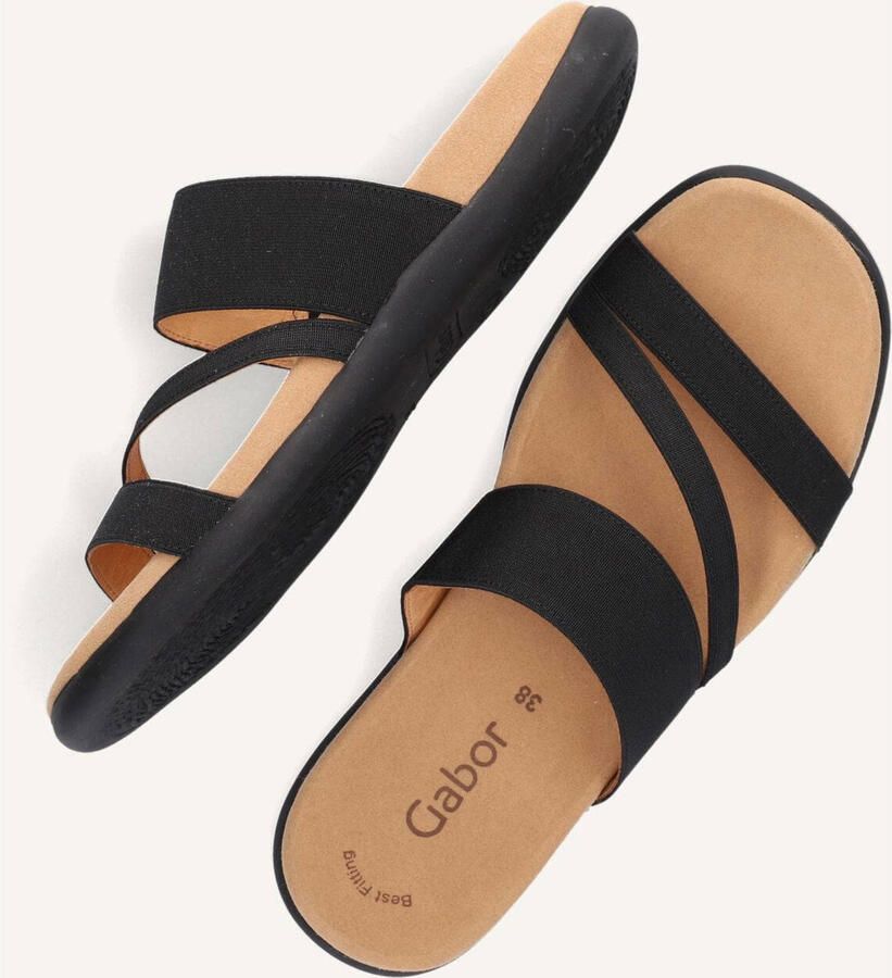 Gabor Slippers sleehak zomerschoen pantoffels met ademende leren voering - Foto 5