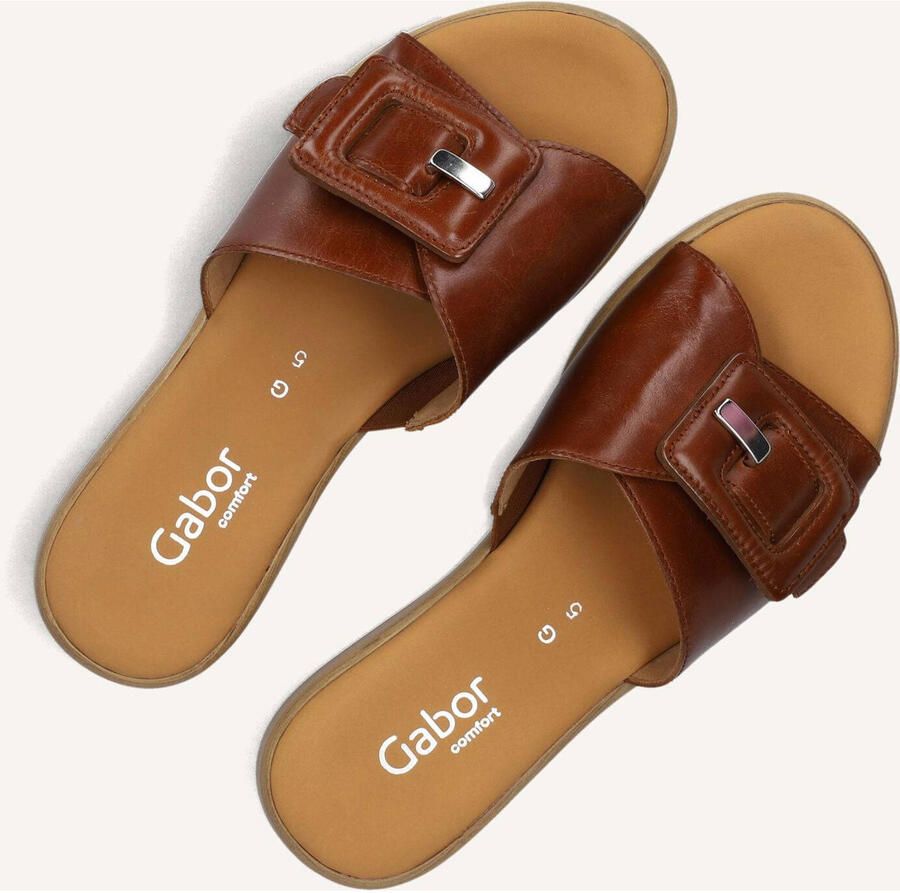 GABOR Slippers Dames 731.3 Leer Bruin - Foto 3
