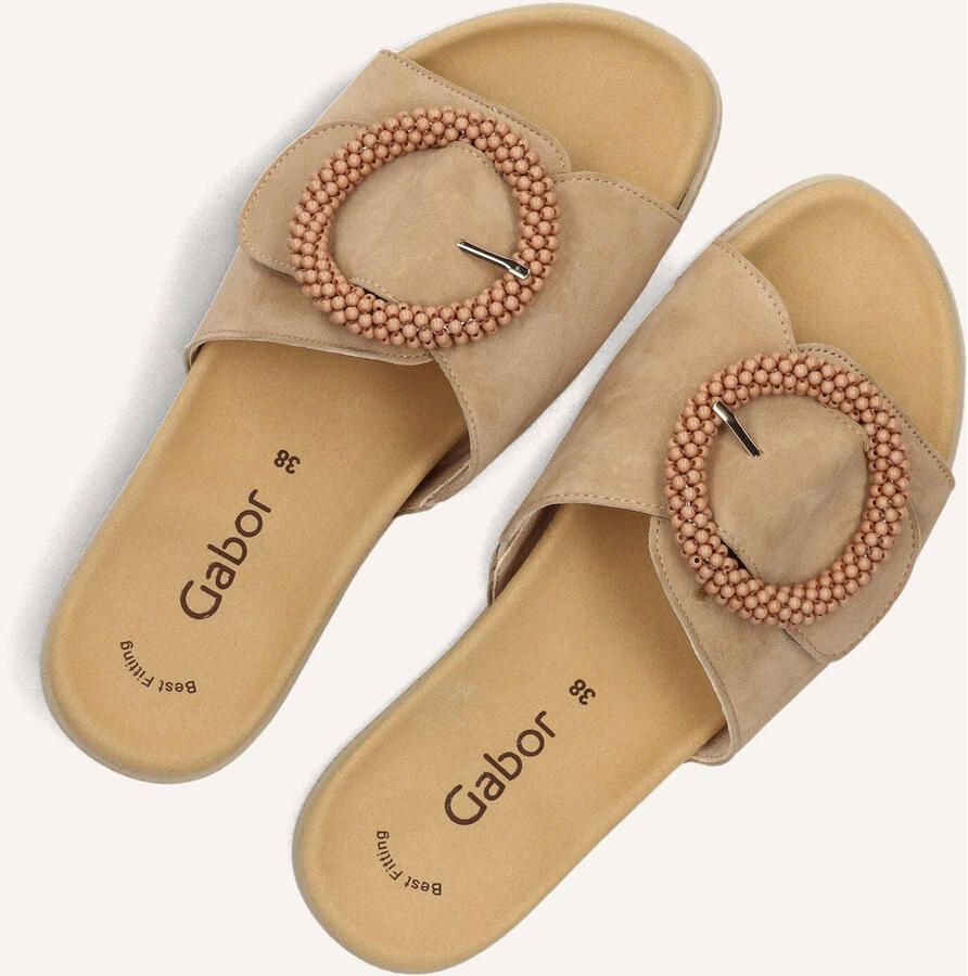 Gabor 83.745.14 Slippers Beige Suede Dames Beige - Foto 3