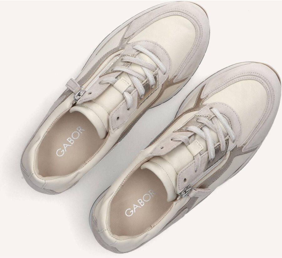 Gabor 305 Sneakers Dames Leren Sneaker Beige - Foto 2