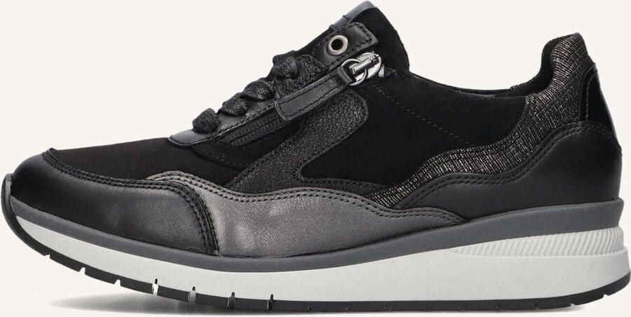 Gabor Sneakers met sleehak Capri vrijetijdsschoen lage schoen veterschoen in k-breedte (= extra breed)