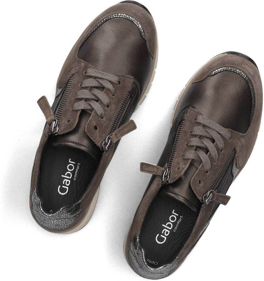GABOR Lage Sneakers Dames 307 Leer Bruin - Foto 6
