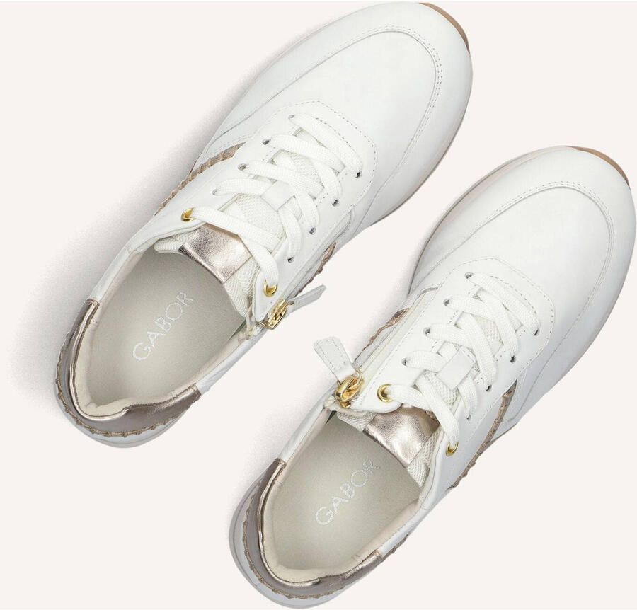 Gabor 336 Sneakers Dames Leren Sneaker Wit - Foto 2