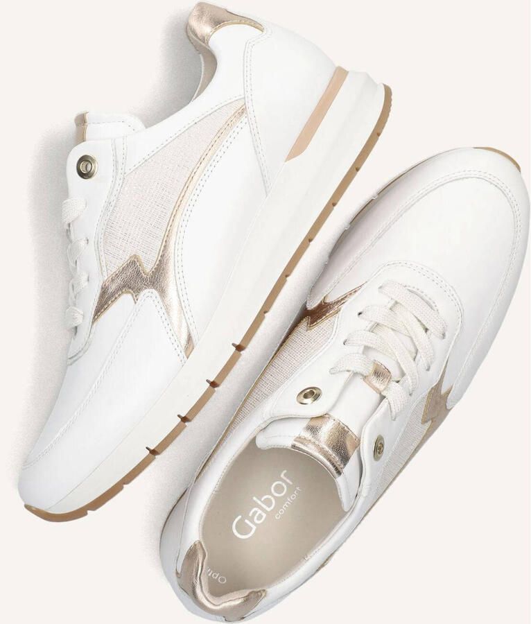GABOR Lage Sneakers Dames 355 Leer Wit - Foto 3