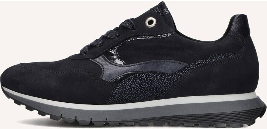 GABOR Lage Sneakers Dames 375 Suède Blauw