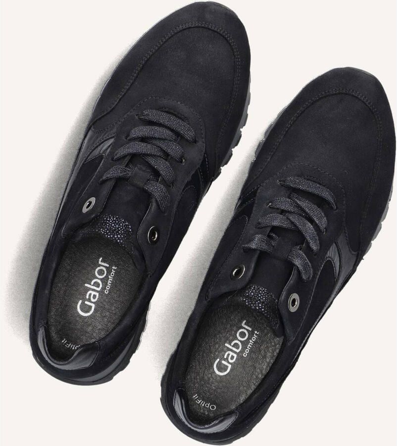 GABOR Lage Sneakers Dames 375 Suède Blauw - Foto 2