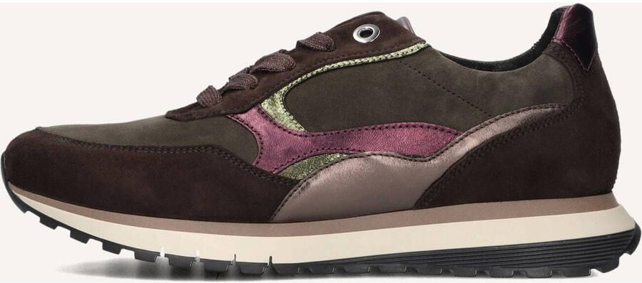 GABOR Lage Sneakers Dames 375 Maat: 38 5 Materiaal: Suède Kleur: Bruin