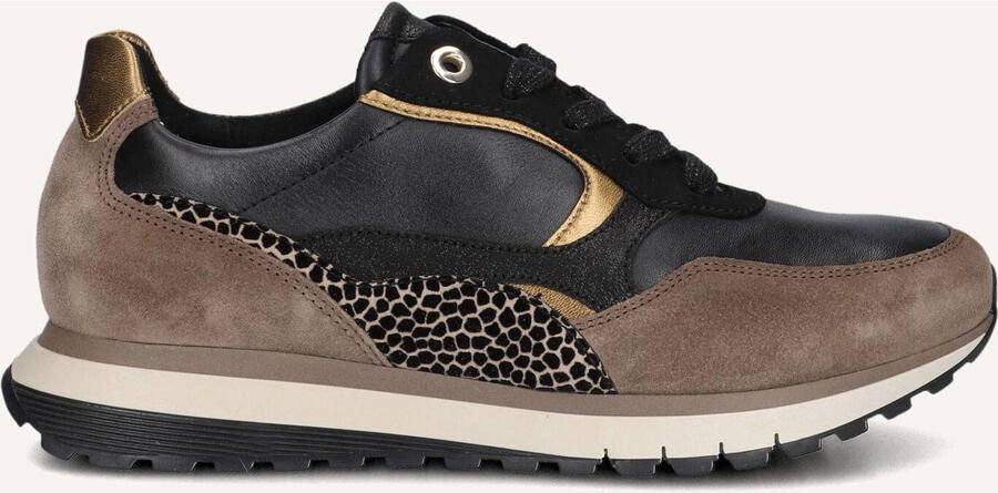 GABOR Lage Sneakers Dames 375 Leer Zwart