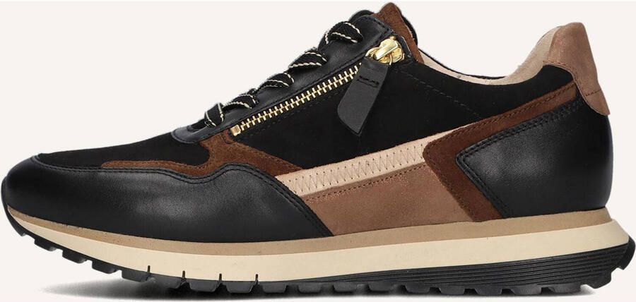 GABOR Lage Sneakers Dames 378 Maat: 43 Materiaal: Suède Kleur: Bruin