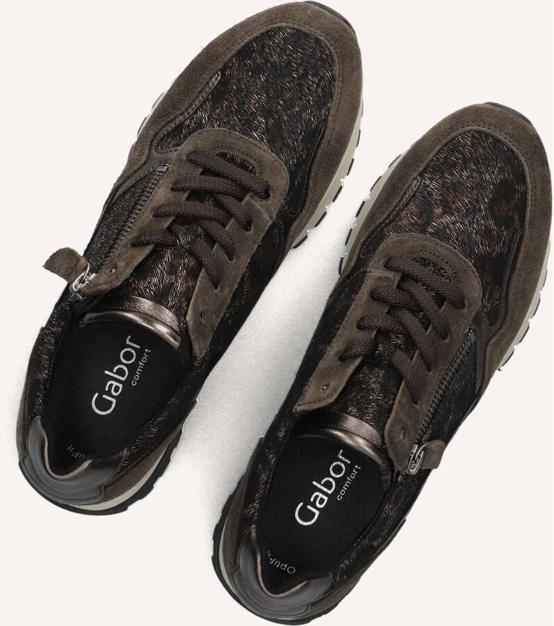 GABOR Lage Sneakers Dames 378 Suède Bruin - Foto 6