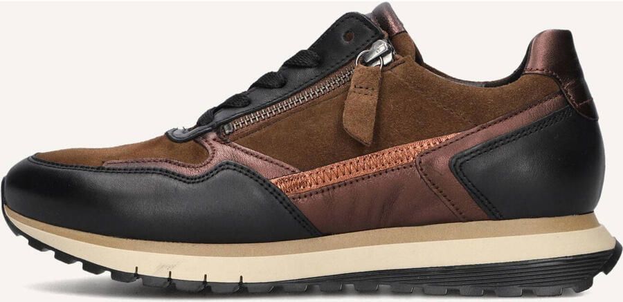 GABOR Lage Sneakers Dames 378 Maat: 41 Materiaal: Leer Kleur: Zwart