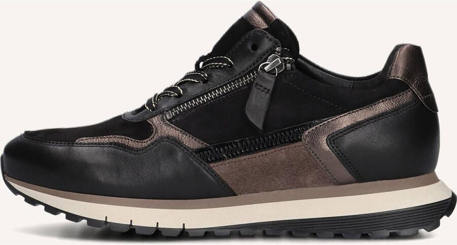 GABOR Lage Sneakers Dames 378 Maat: 37 Materiaal: Leer Kleur: Zwart - Foto 2